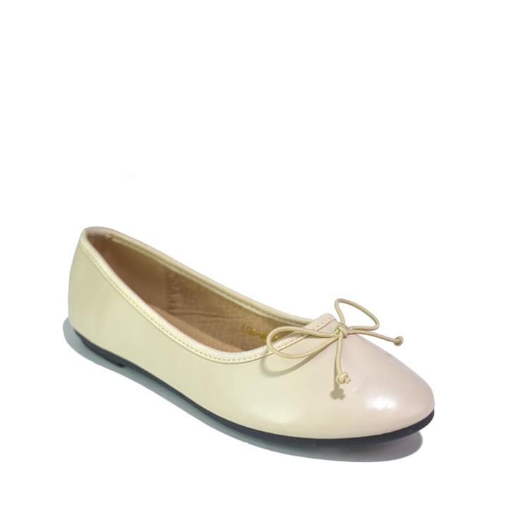 Women’s Flats LSH-9048 in Beige PU